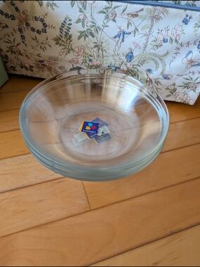 Five 8" Luminarc Glass Bowls